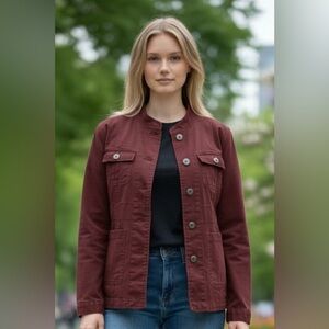 Sanctuary - EC - Reddish Brown Mahogany Utility Jacket